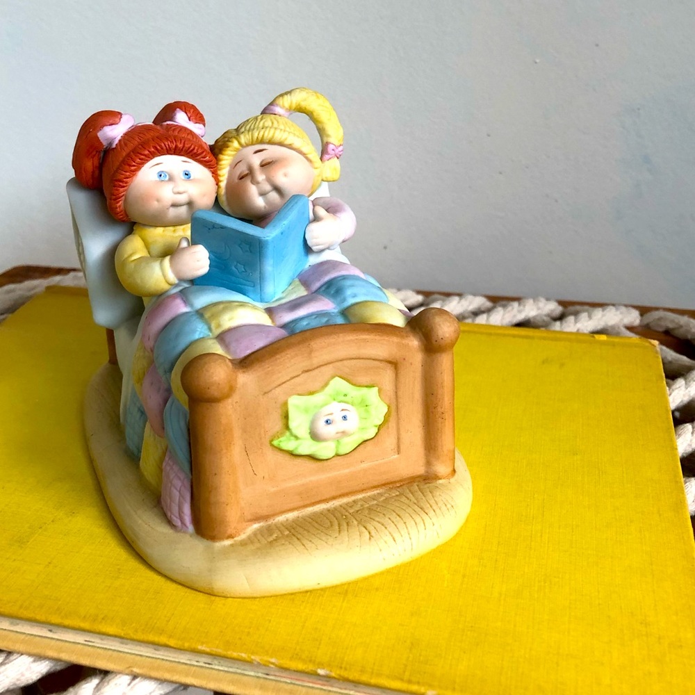 Vintage 1984 Cabbage Patch Kids Ceramic Bedtime Figurine